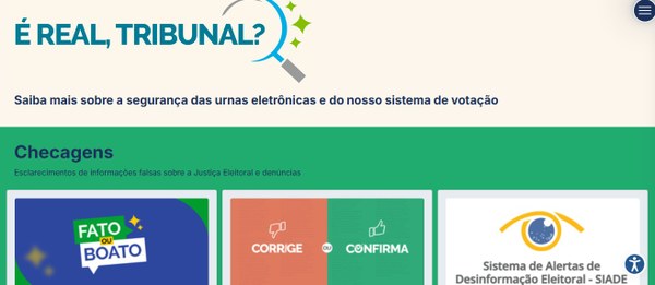 TRE lança página "É real, Tribunal?" com foco no combate à desinformação